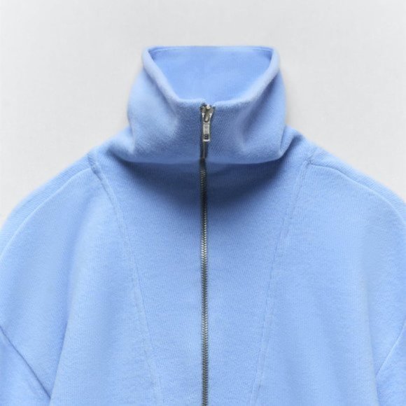 Zara Soft High Collar Quarter Zip Dress - Picture 6 of 6